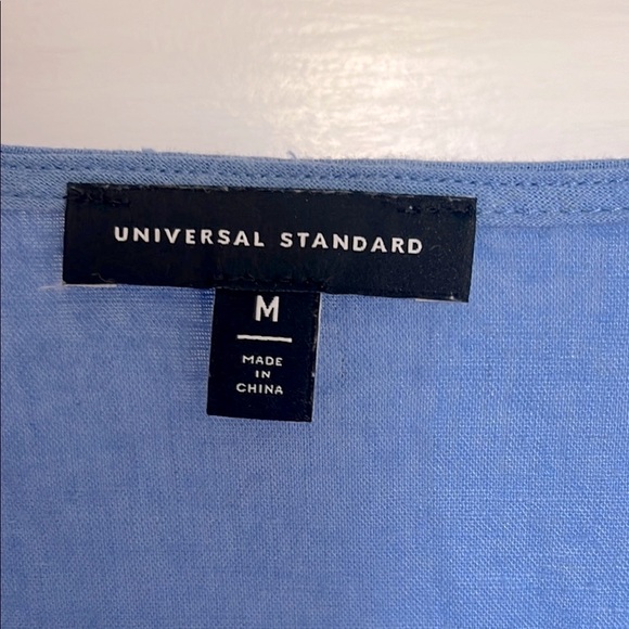 Universal Standard Tropez Tie-Front Linen Top - Picture 4 of 6